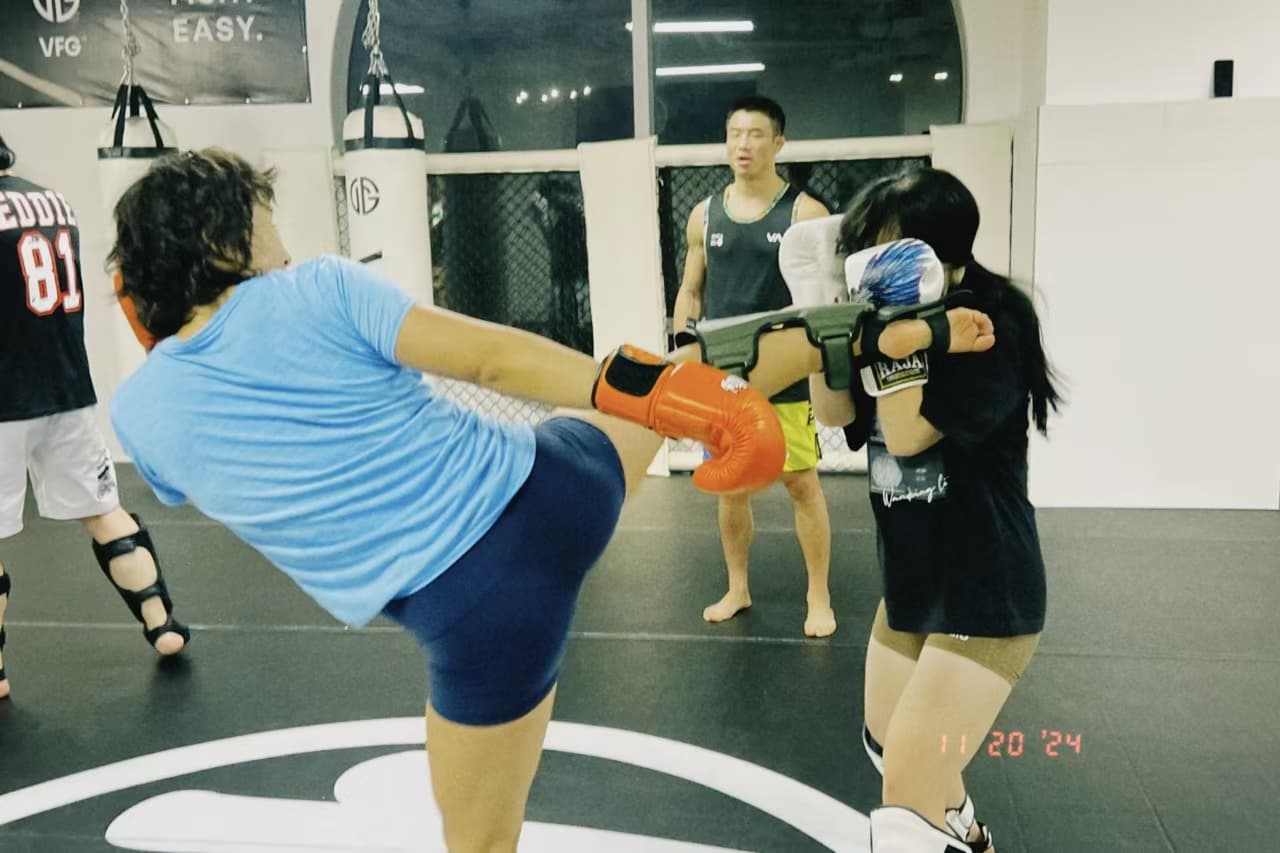 Muay Thai training at AC5 MMA