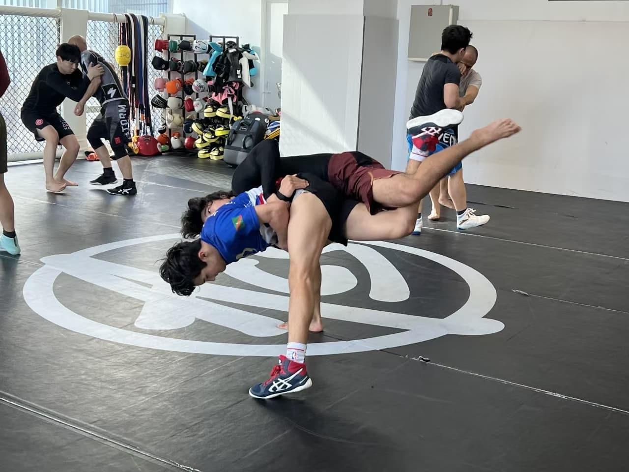 Wrestling training at AC5 MMA
